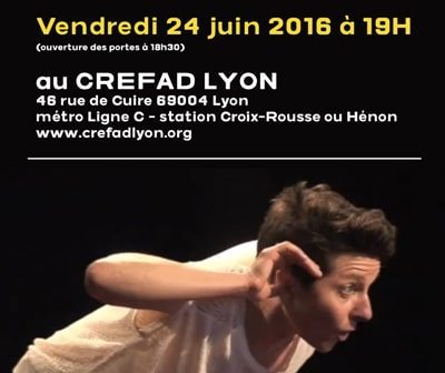 Poésie Performances au CREFAD LYON - 24 juin 2016 à 19H