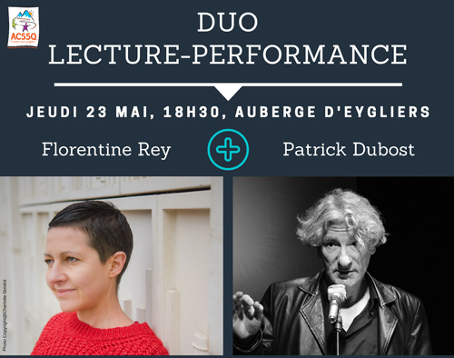 Duo Lecture-performance avec Patrick Dubost
