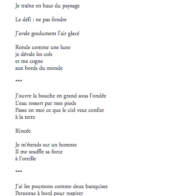 Nous, avec le poème comme seul courage - Climatique page 1