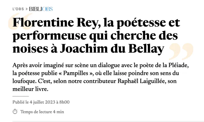 article Nouvel Obs - 4 juillet 2023
